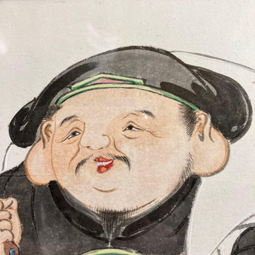 水墨淡彩 松川藤華「大黒天」新潟県三条市出身物故作家 - メルカリ