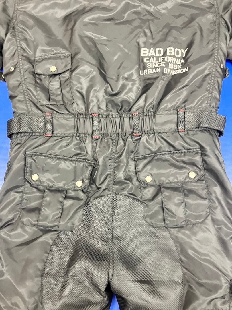 BAD BOY ブラック フライトジャケット つなぎ