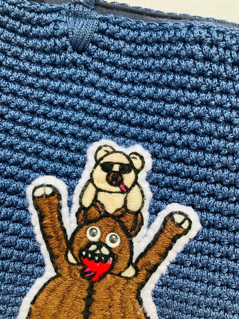 LUDROW ラドロー アニマルコードバッグ ブルー くま