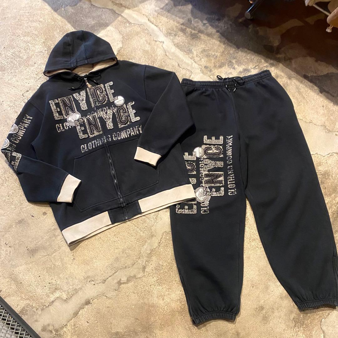 XL 00's ENYCE エニーチェ スウェット セットアップ 黒 - メルカリ