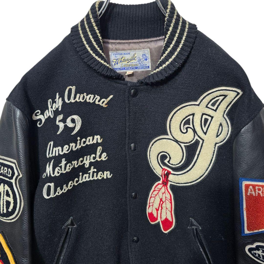 WHITESVILLE スタジャン インディアンモーターサイクル フルデコ