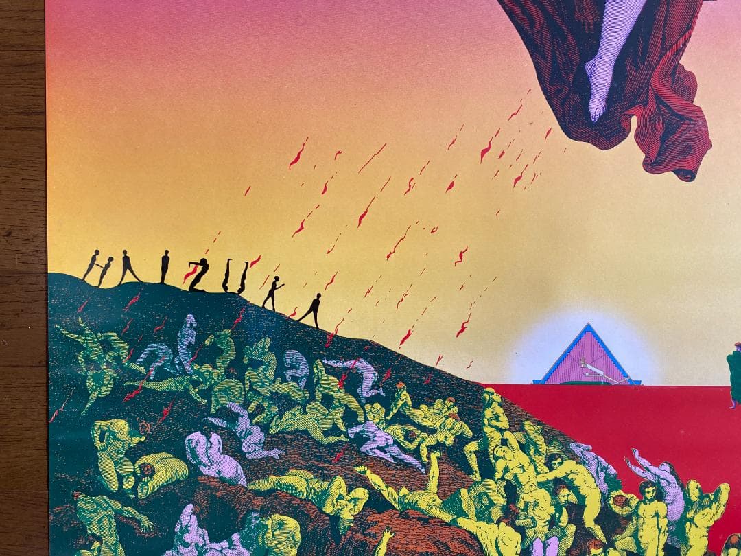 横尾忠則 ポスター1974年「GREETIG」はいずか印刷 直筆サイン入り 美品