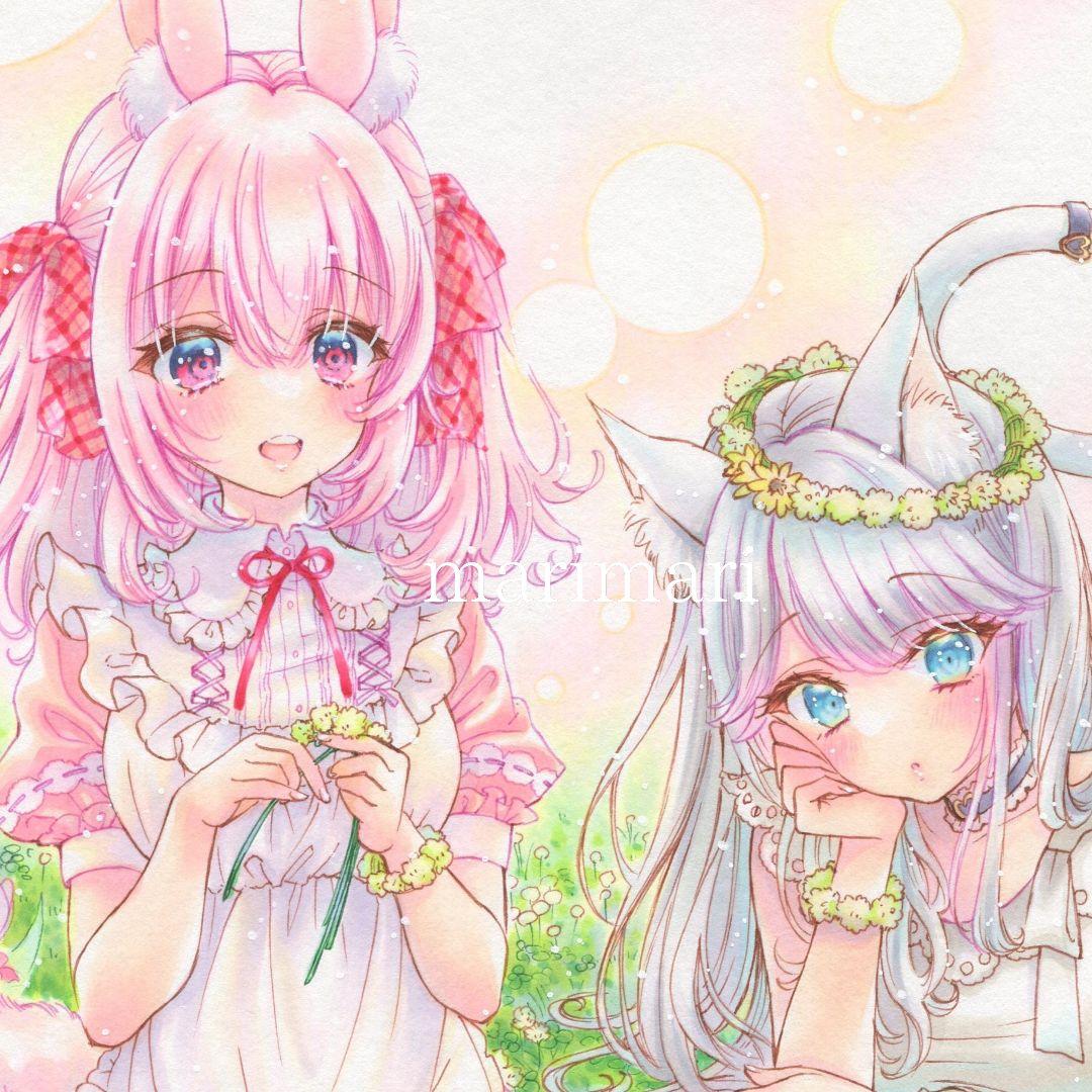 仲良しケモ耳ちゃん達のピクニック