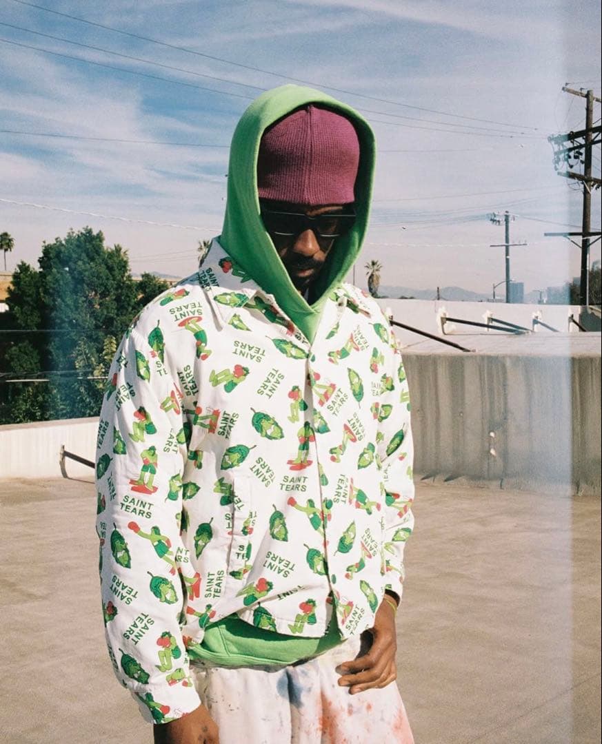 希少】セントマイケル デニムティアーズ コラボ コーチジャケット S