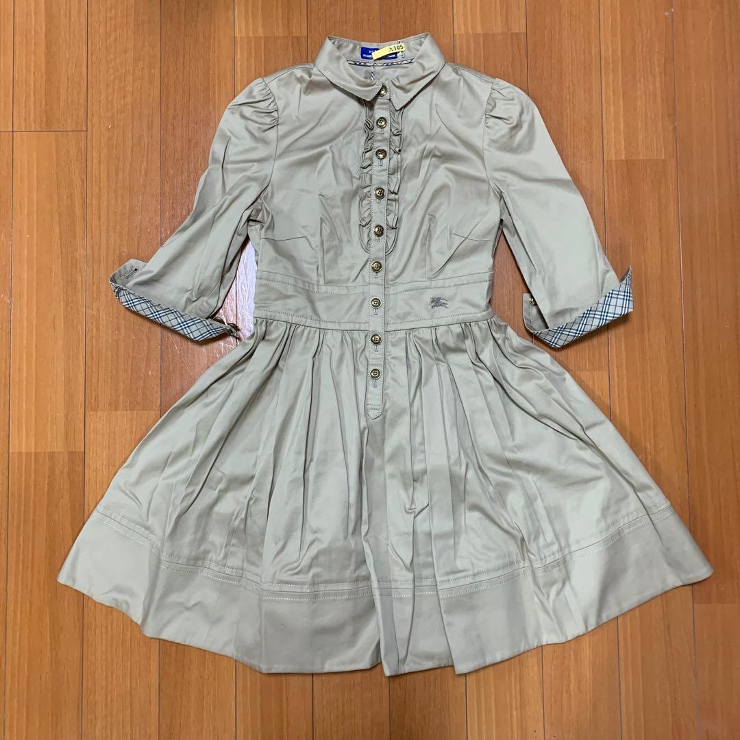 バーバリー ブルーレーベル フレア ワンピース Aライン ノバチェック S