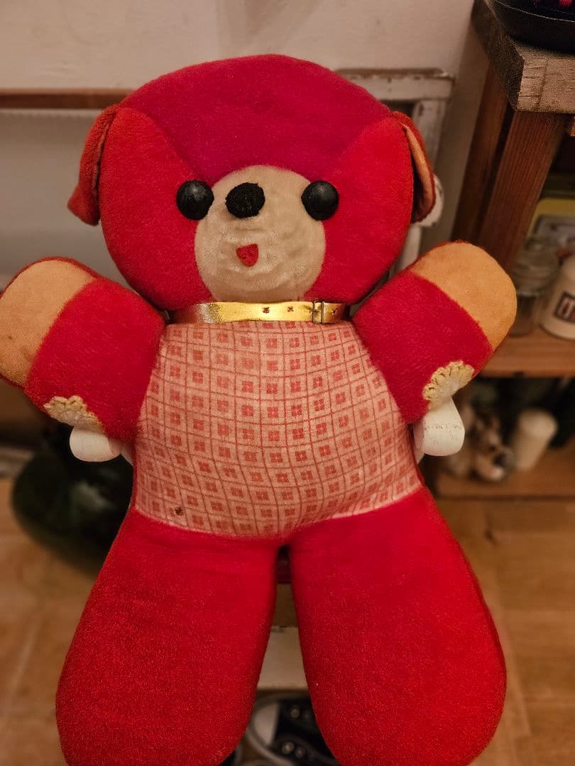 当時物 くまのぬいぐるみ レトロポップ 昭和レトロ - メルカリ