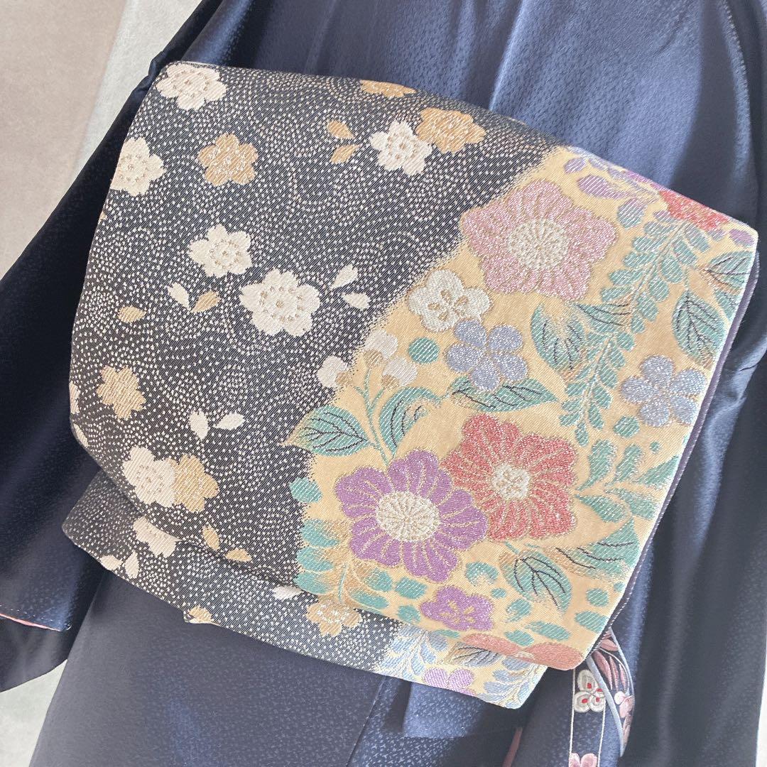 付け下げ フルセット 着物 トールサイズ Lサイズ 正絹 訪問着 手刺繍