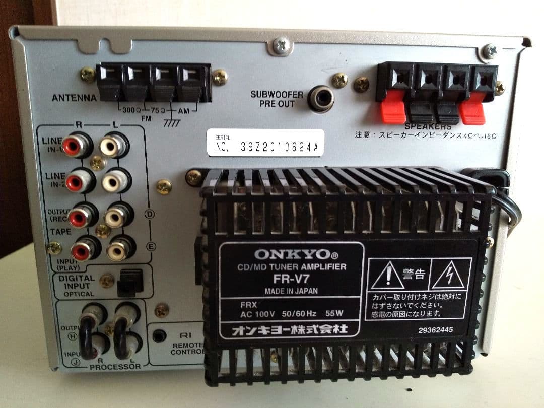 正常動作品】ONKYO FR-V7(CDピックアップレンズ、ベルト新品交換済