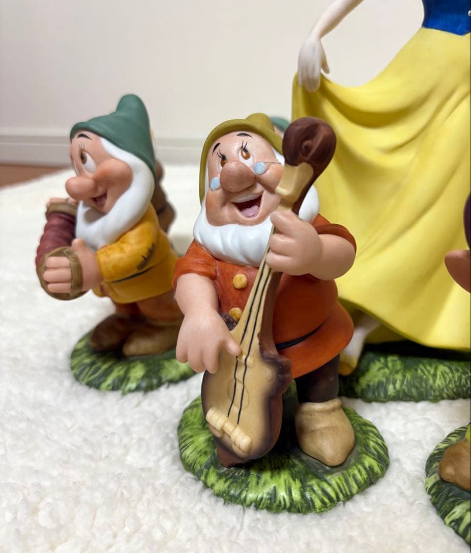 希少】 白雪姫 7人の小人 加藤工芸 陶器 置物 ガーデンオーナメント