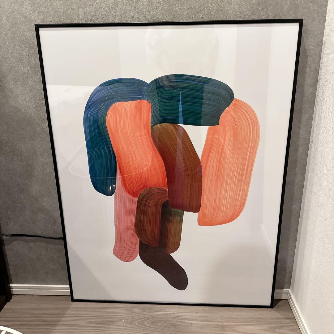 ロナン・ブルレック \"Drawing 14\" 特注フレームセット ロナンブルレック Drawing 14 (ホワイトフレーム付き) - アート