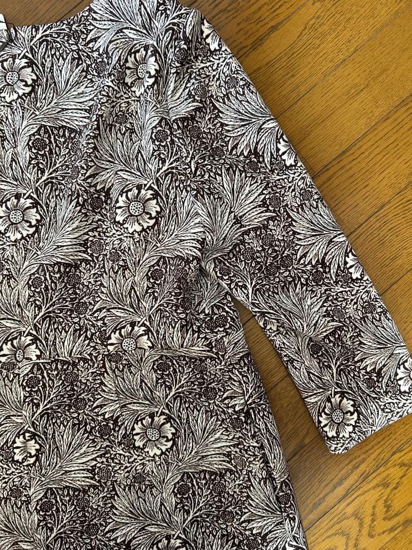 新品】マッキントッシュロンドン花柄七分袖ひざ丈ワンピースサイズ46