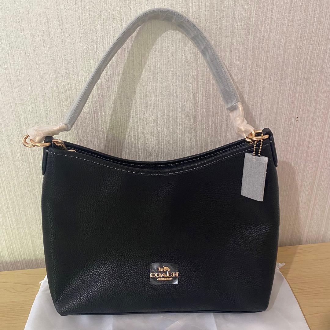 新品 COACH ブラックCR148ローレル ショルダー バッグ - メルカリ
