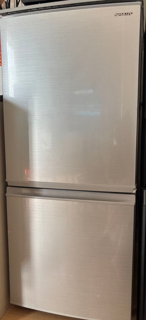 SHARP 冷蔵冷凍庫　2ドア シャープ SHARP 冷蔵庫 2ドア 片開きタイプ 128L シルバー系 SJ-H13E(S