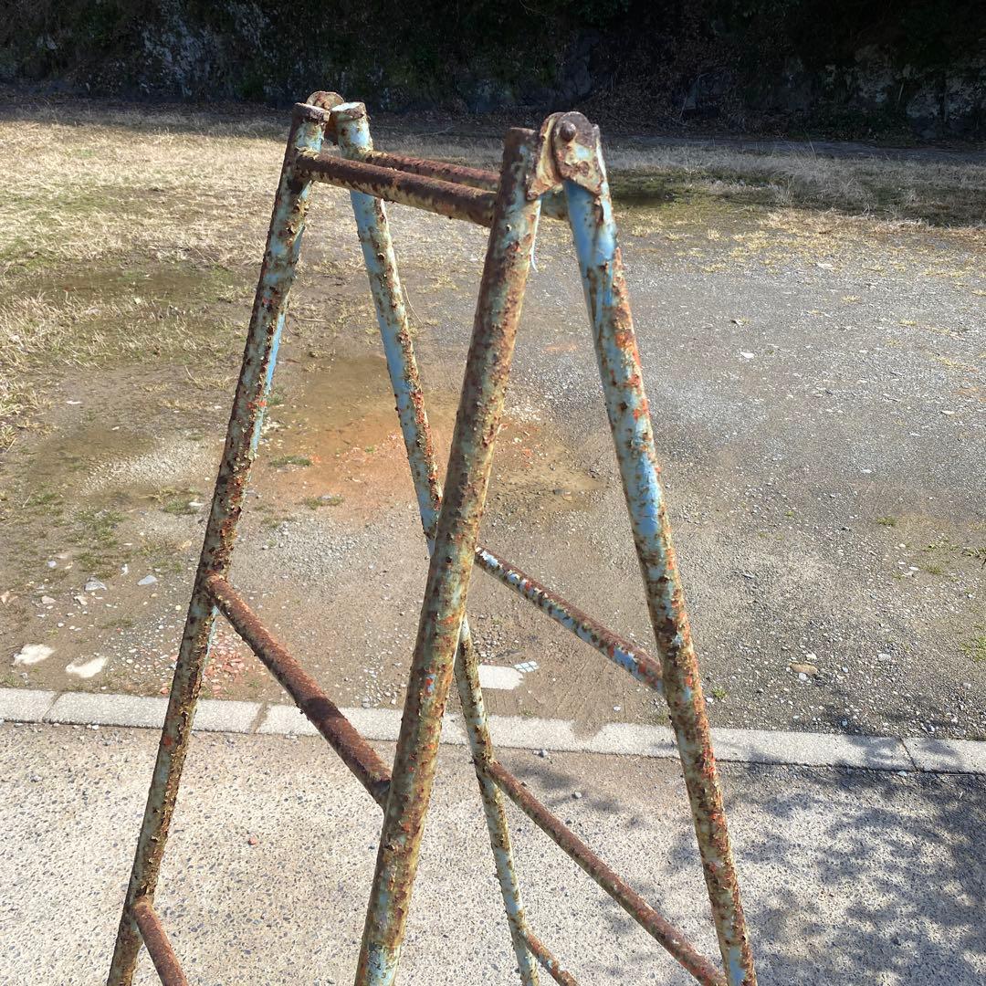 脚立 鉄錆 アイアン ジャンクガーデン 金属製 - メルカリ