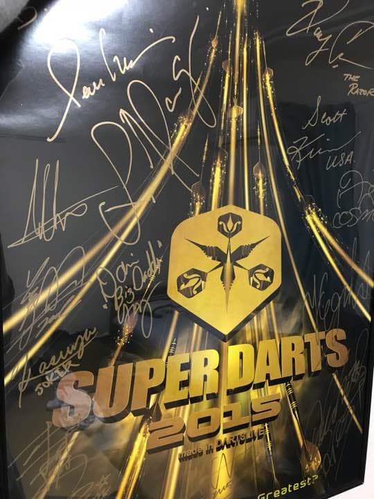 super darts 2015 サイン入りポスター super darts 2015 サイン入りポスターSUPER DARTS 2015 -Player