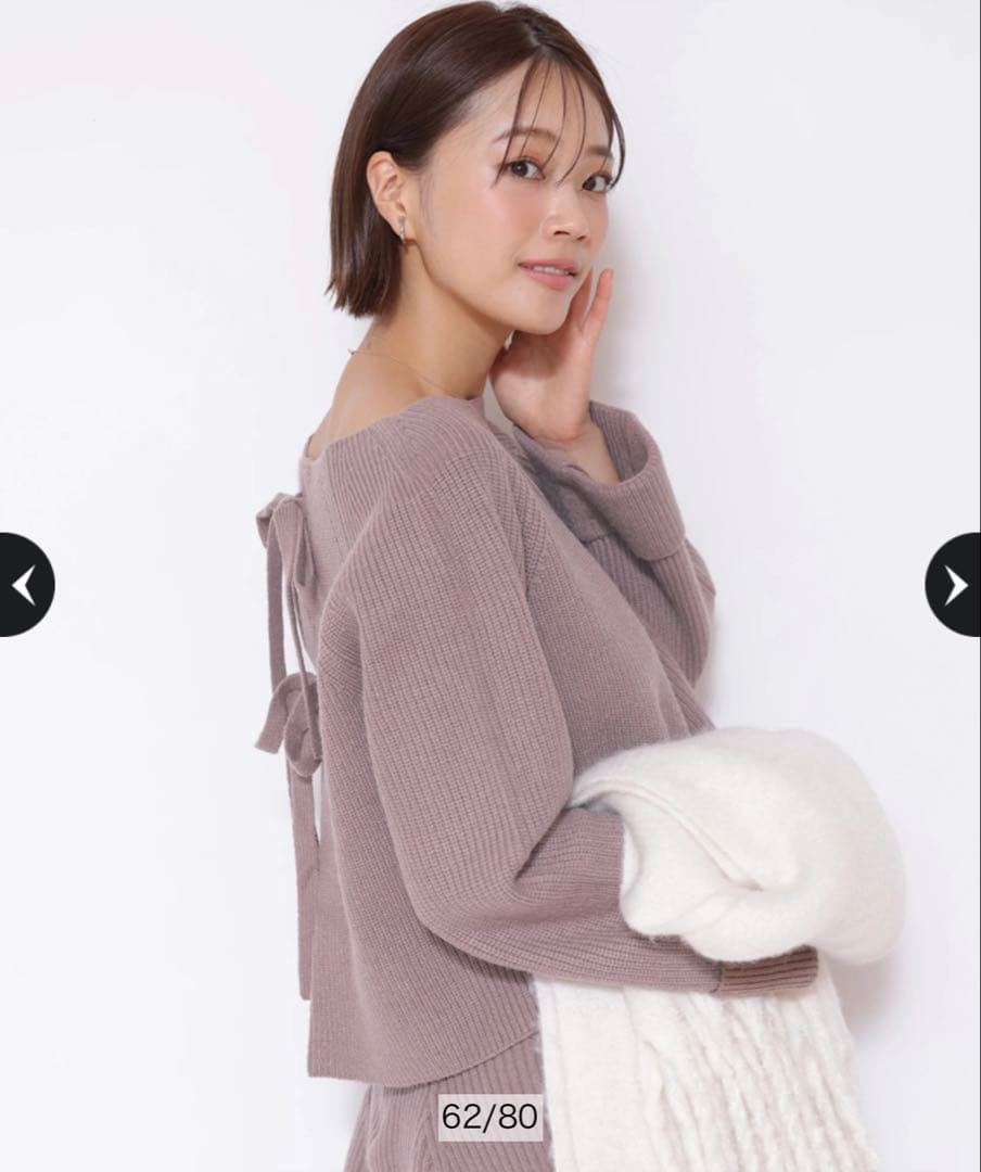 アプワイザーリッシェ バックリボンミニニットセットアップ - メルカリ