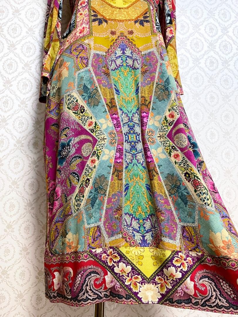 新品 ETRO エトロ 花柄&ペイズリー柄ワンピース