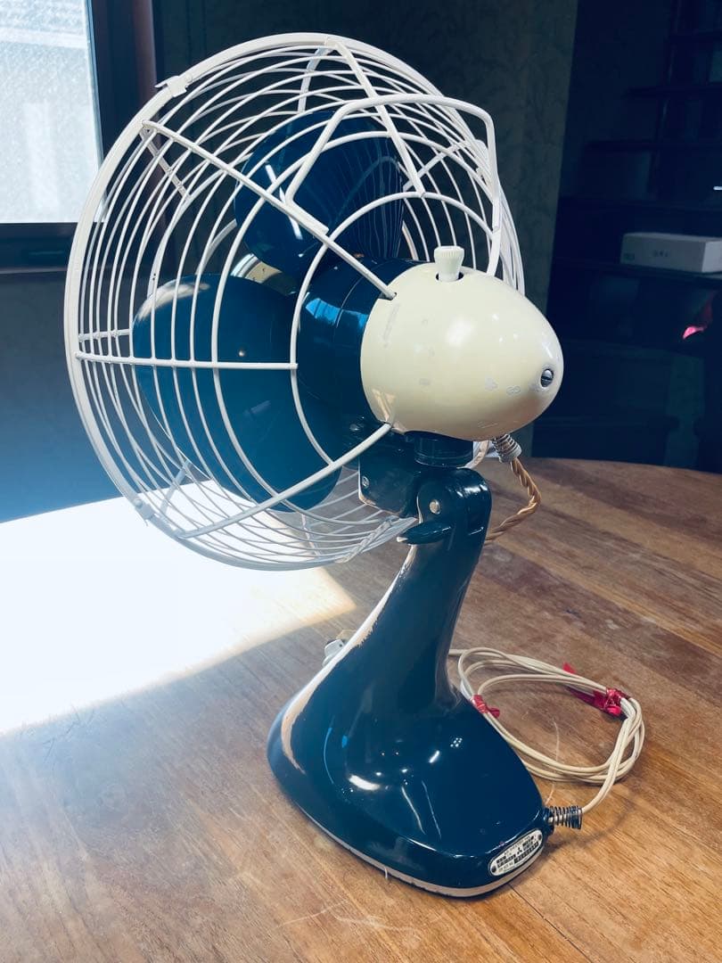 三菱´60昭和レトロ扇風機 とても古い・重い・堅牢 順調稼働 鮮明