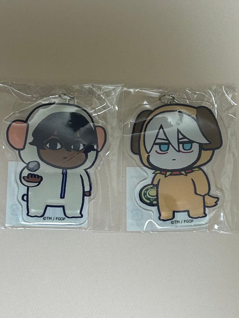 藤丸立香はわからない　FGO くじ　アクリルキーホルダー　カルナ　アルジュナ FGO藤丸立香はわからない オンラインくじ アクリルキーホルダー