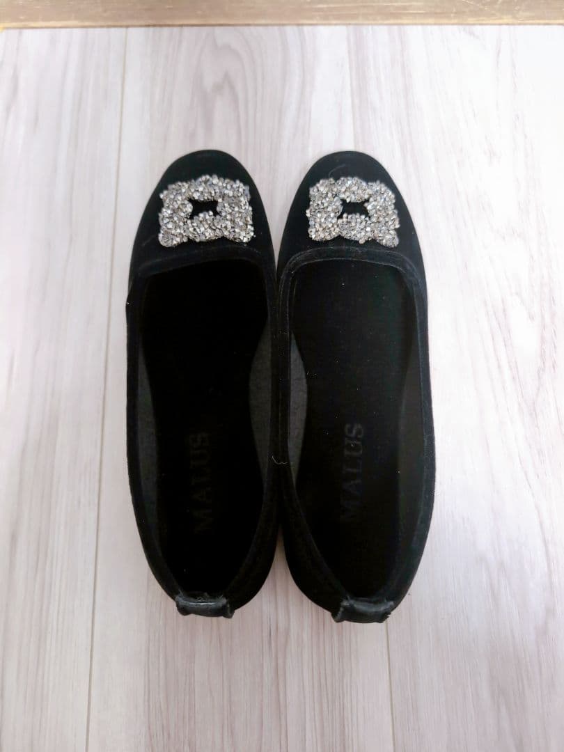 IENAイエナ MALUS/マリュス VELVET SHOES ブラック - メルカリ