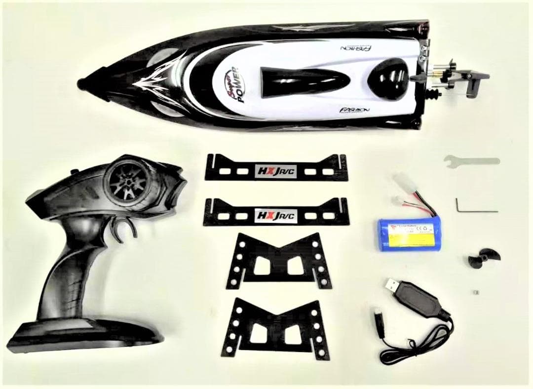 高速ボートラジコンHJ806赤 2.4GHz　最高時速30ｋｍ