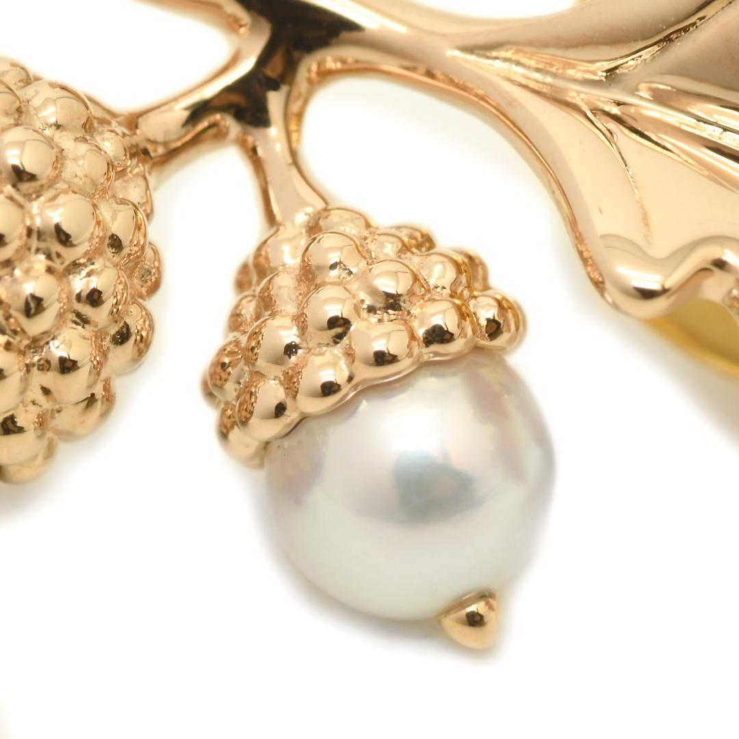 MIKIMOTO ミキモト K18PG どんぐり パール ブローチ 2006年 - メルカリ