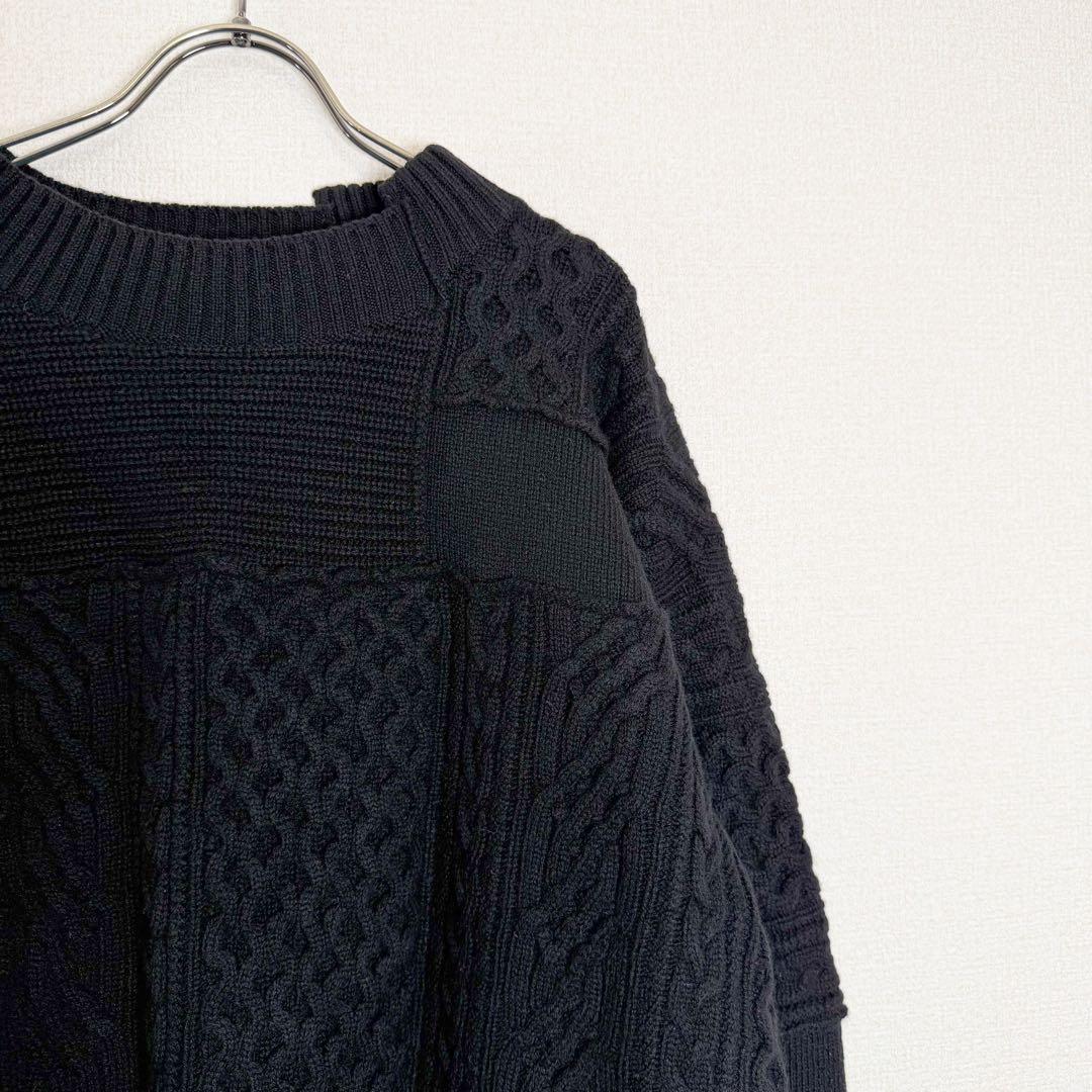 sacai サカイ パッチワークニット 再構築ニット - メルカリ