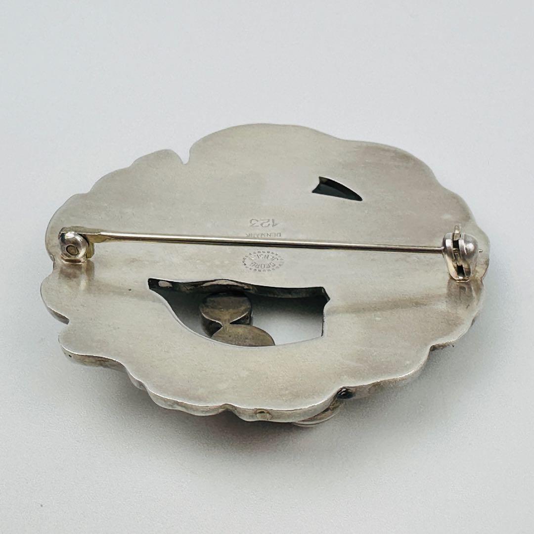 美品 ジョージジェンセン シルバー925 鳥と葉のブローチ コサージュ