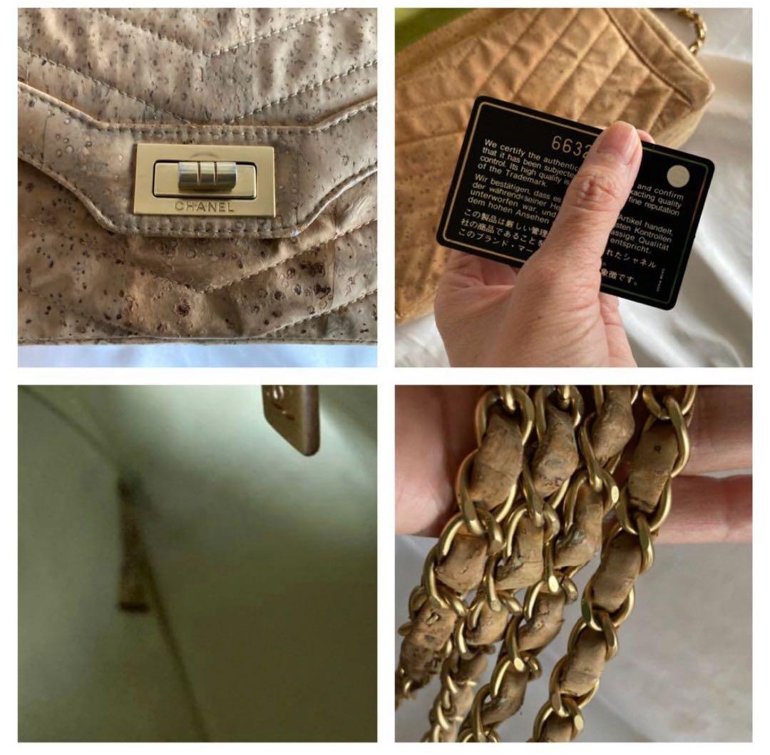 ゆりか様♡CHANEL 2.55 コルクレザー Vステッチ チェーンバッグ - メルカリ