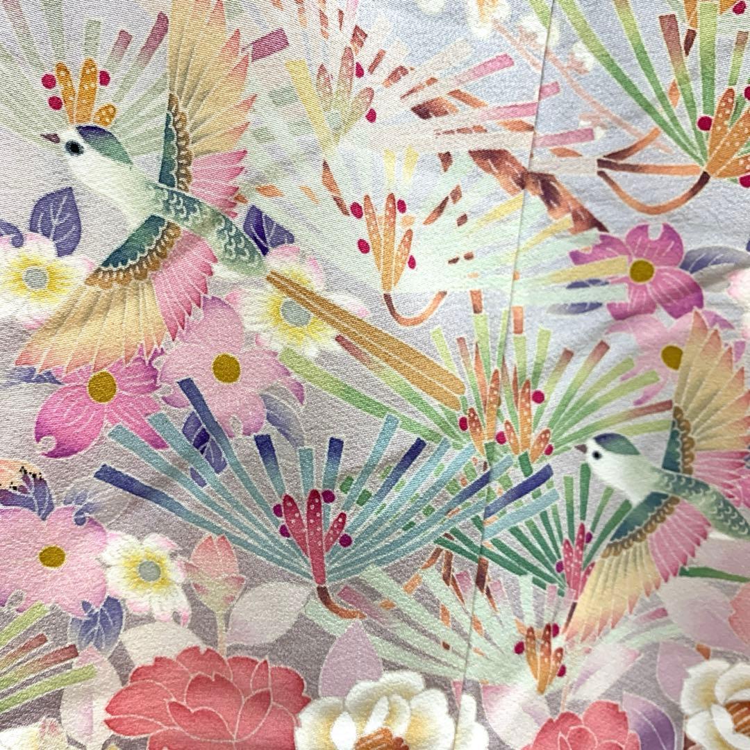 ma7967 本加賀友禅 百貫宏樹 仮絵羽 訪問着 作家物 落款 未仕立て 着物