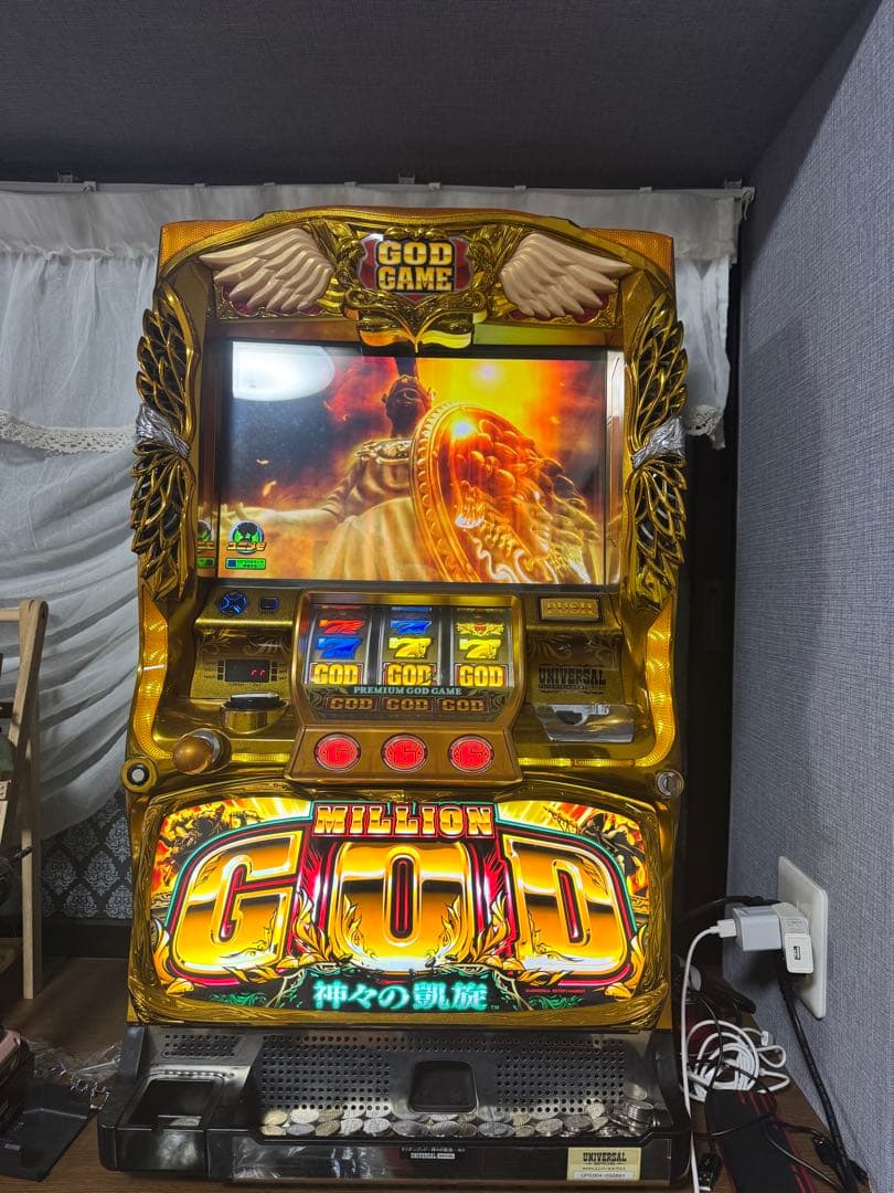 お引き取り】ミリオンゴッド スロットマシン 実機