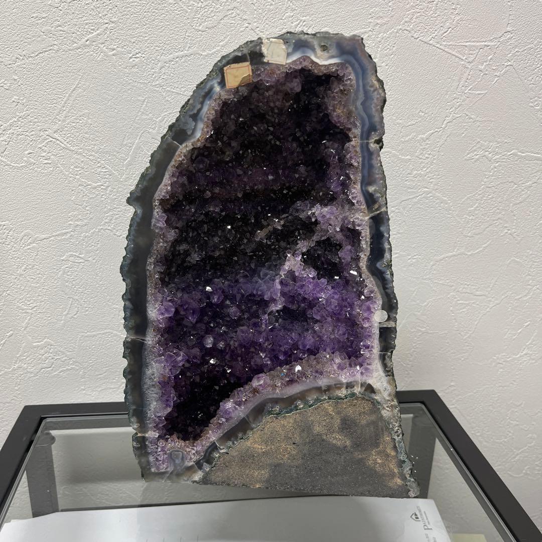 アメジストジオード 約30cm ウルグアイ産アメジストジオード