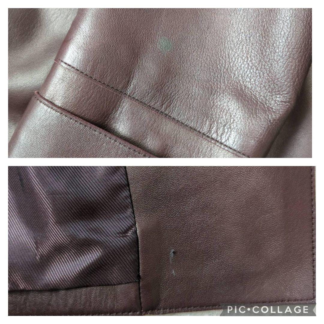 アクリス レザージャケット ショートレザーコート ラムレザー 大きい