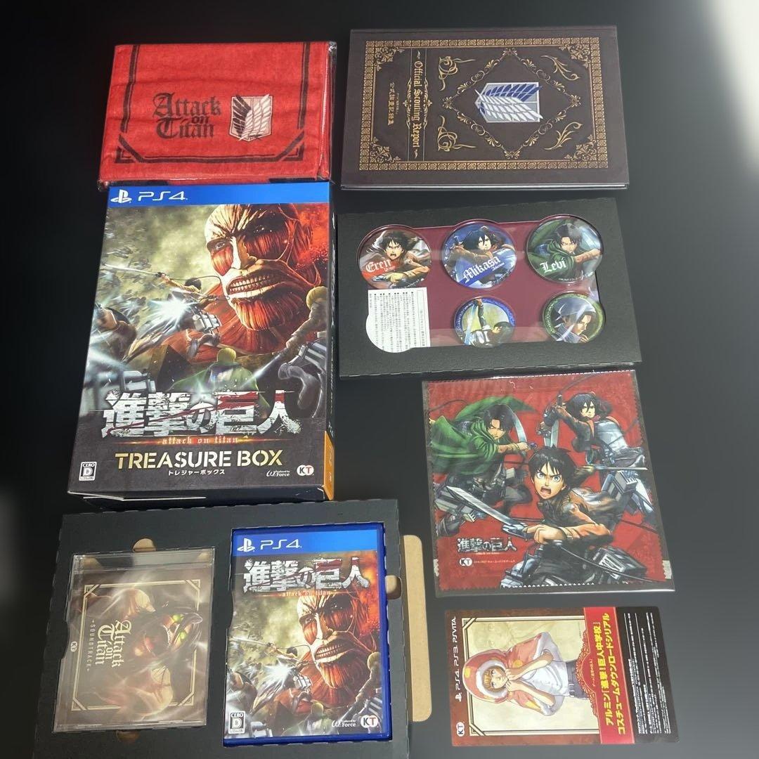 ★中古★ PS4 進撃の巨人　トレジャーボックス　美品　　3ー4166 ☆中古☆ PS4 進撃の巨人 トレジャーボックス 美品 3ー4166 ☆中古
