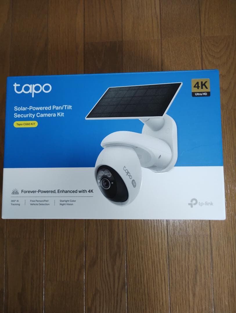 tapo C660 KIT ソーラーパワー パン/チルト防犯カメラキット 4K Tapo C660 KIT | Solar-Powered Pan/Tilt Security Camera Kit | TP-Link