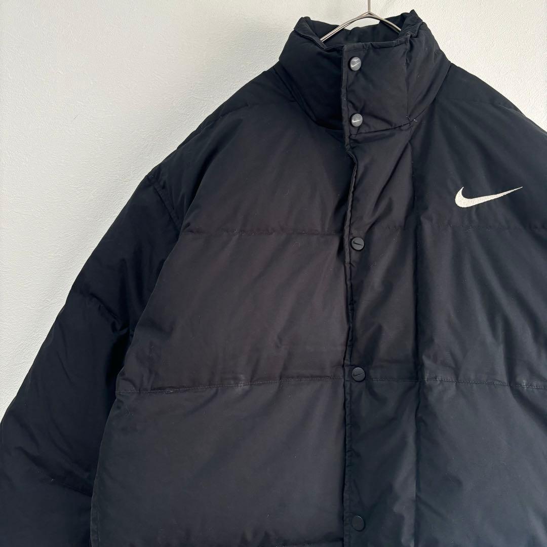 大人気✨90's NIKE ナイキ ダウンジャケット 銀タグ M 黒 大きい