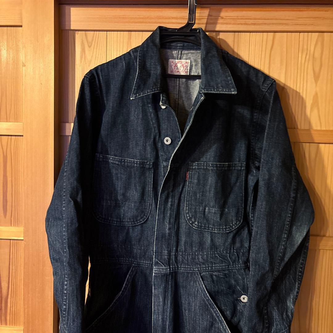 エビス ツナギ オールインワン インディゴ サイズ38 M - メルカリ