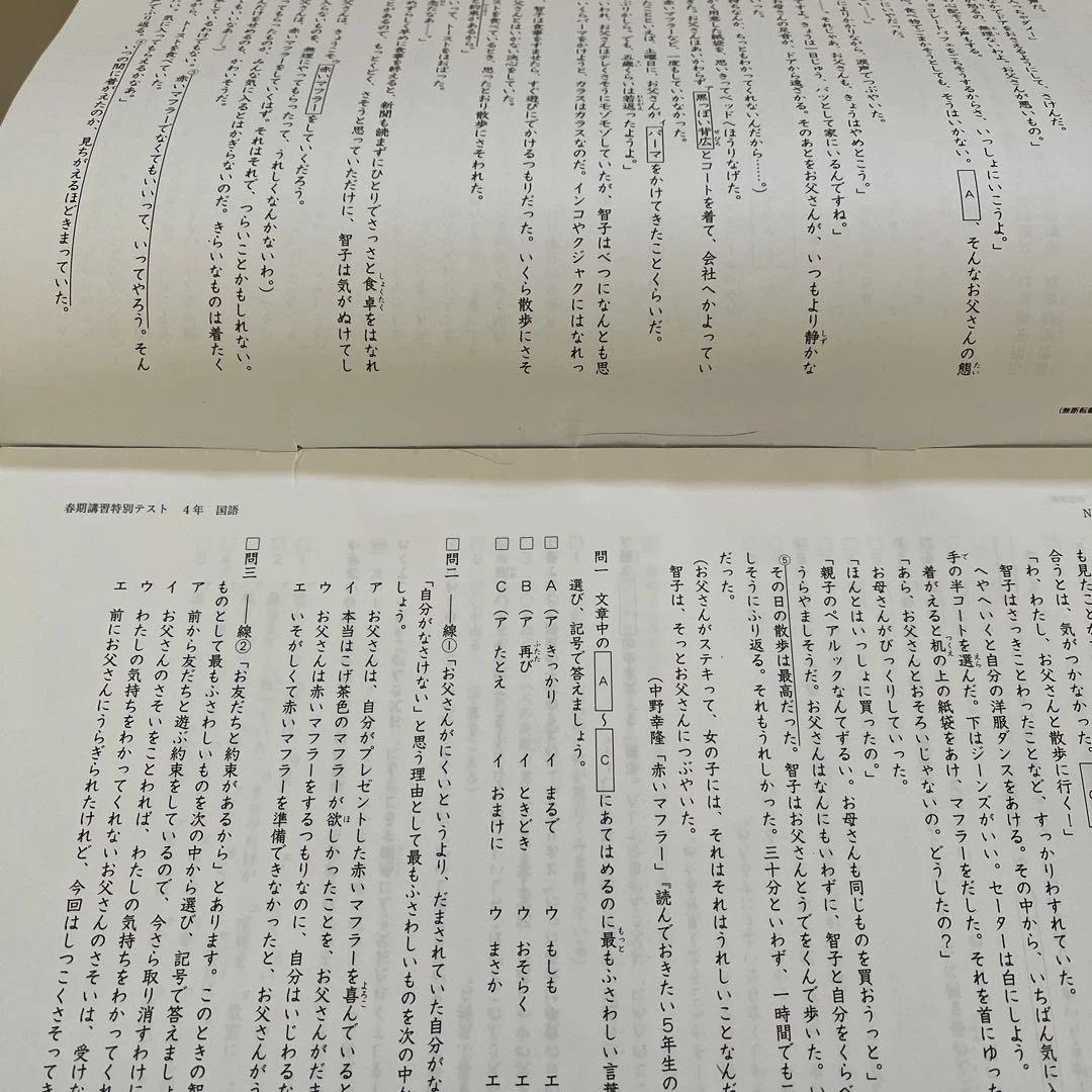 2025年❗️日能研 4年 春期講習特別テスト、発展テキスト - メルカリ