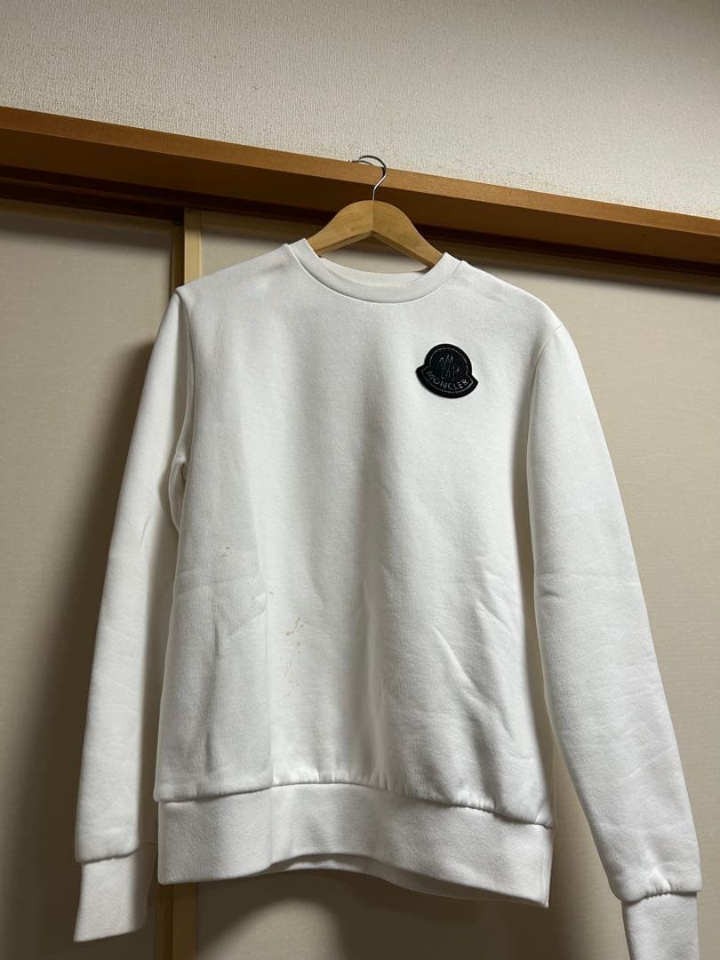 モンクレールホワイト クルーネック スウェット MONCLER（モンクレール） 【SALE】【並行輸入品】モンクレール