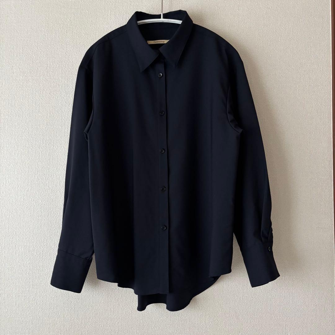 Curensology カマーベスト付きシャツ ネイビー ウール - メルカリ