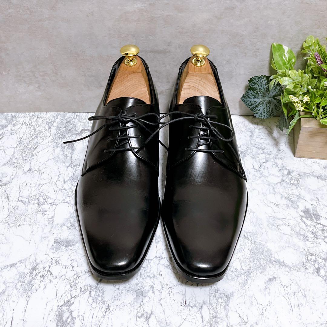 極美品【BENIR ベニル】ウェディングシューズ 革靴 黒 26cm 結婚式