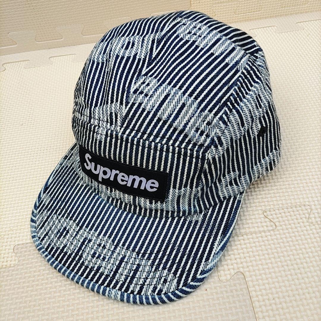ストライプ Supreme Denim Camp Cap Stripe