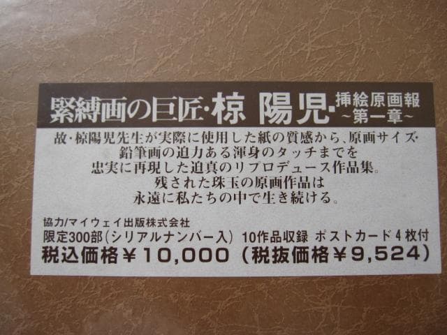 椋陽児 挿絵原画画報　限定300部　Youji Muku