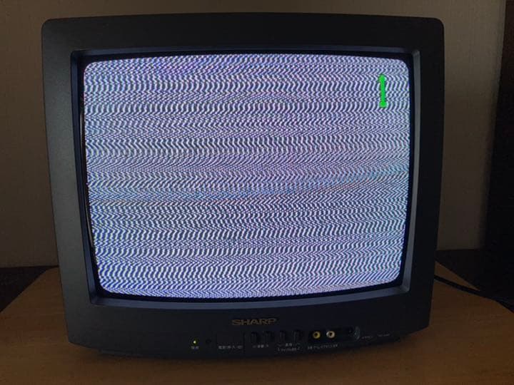 レトロ家電】小型ブラウン管テレビ SHARP 14C-L40 - メルカリ