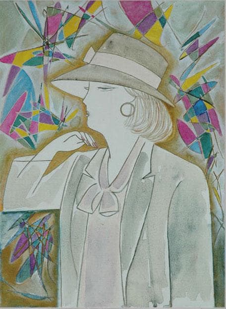 油絵 菅家令子 絵 絵画インテリア額付(青緑＋金色の枠) F4-071412