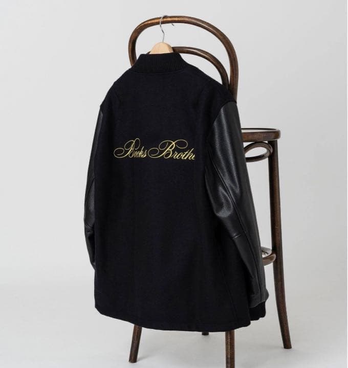 EDIFICE × Brooks Brothers 別注 ロゴ刺繍スタジャン - メルカリ