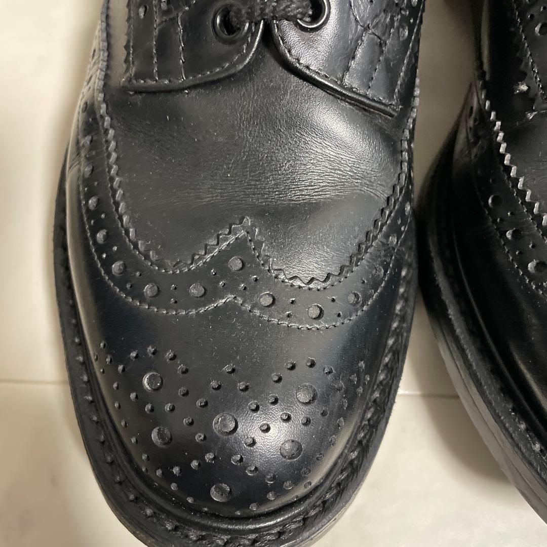 トリッカーズ フルブローグ 黒 ダイナイトソール UK8.5（約26.5cm