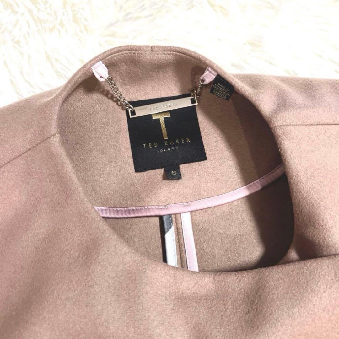 TED BAKER テッドベイカー ケープポンチョ ラップオーバー ウール 茶色