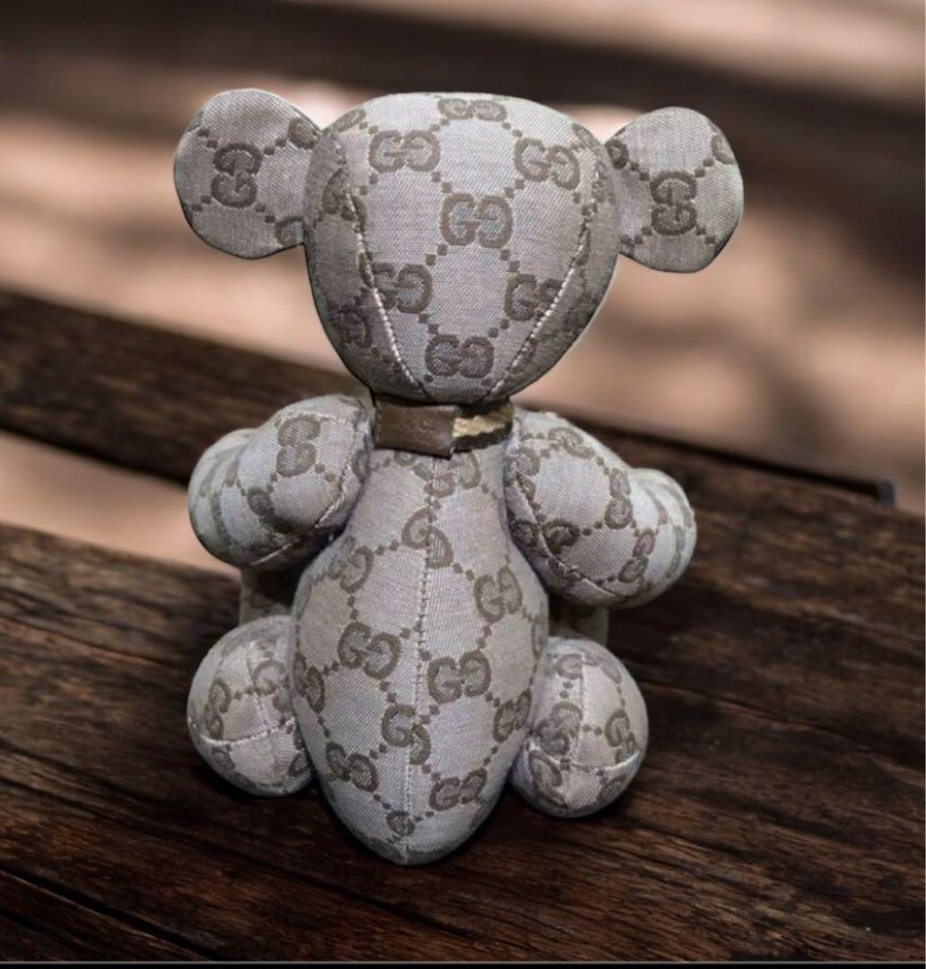 GUCCI グッチ GGキャンバス テディベア ぬいぐるみ オールドグッチ