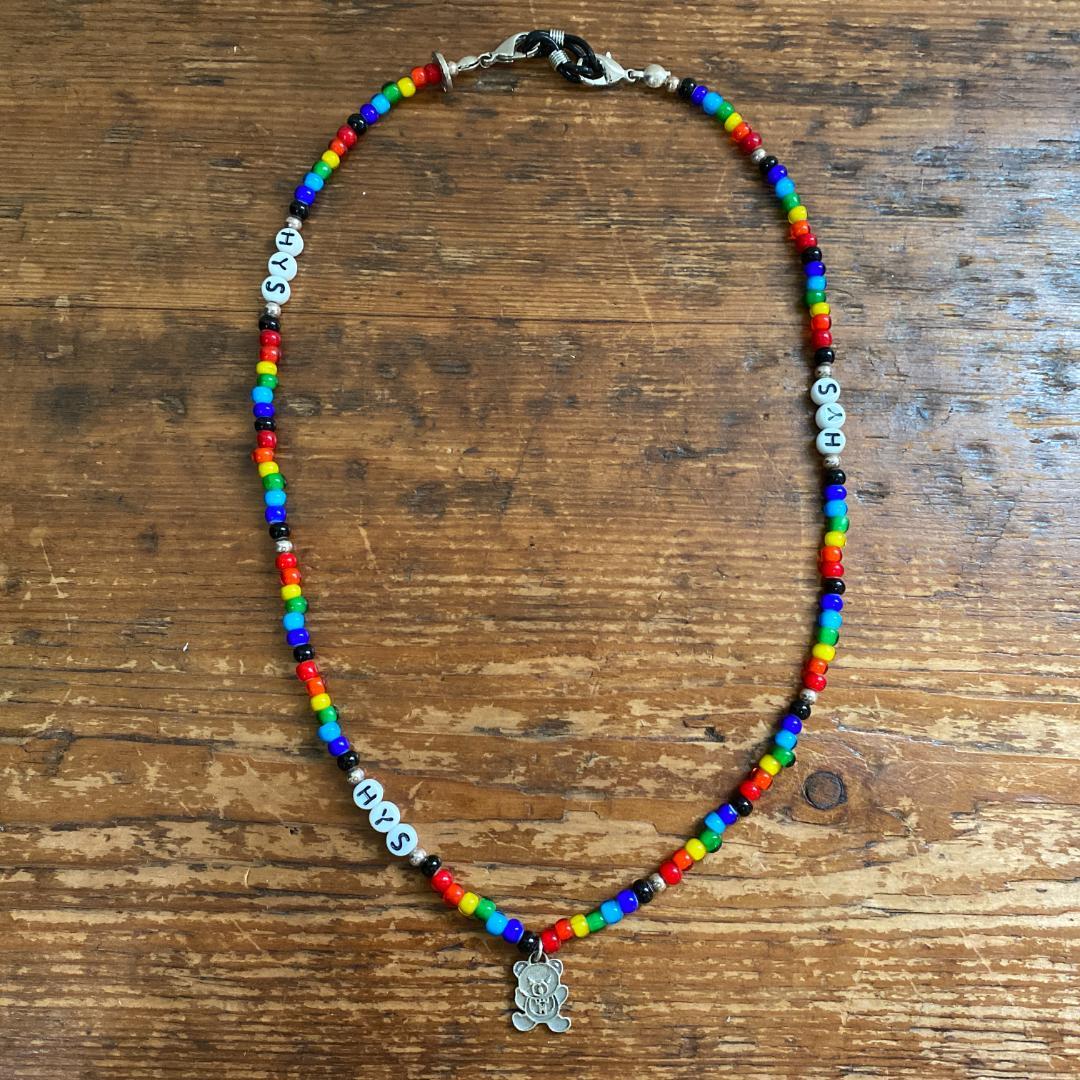 コムドットやまと着 ヒステリックグラマー ベア ビーズ ネックレス